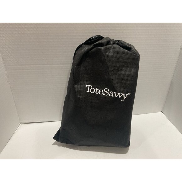 Tote Savvy Small Black Diaper Bag With Changing Pad & Crossbody Strap New - Picture 1 of 5